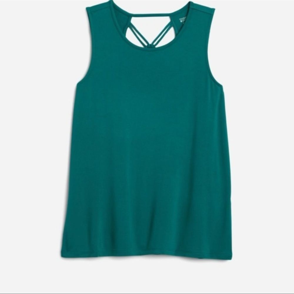 Market & Spruce Teal Lace-Back Tank Top – Size XL - NWT